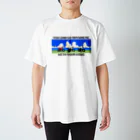タキムラの【バイク】入道雲と3台のトラッカー Regular Fit T-Shirt