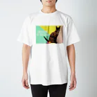 サビ猫あんずのサビ猫あんず catch me if you can  スタンダードTシャツ