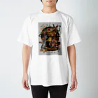 カズシフジイのモナリザコラージュ4 Regular Fit T-Shirt