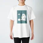 おばけ商店の未確認Tシャツ＜家でティーするイエティ＞ スタンダードTシャツ