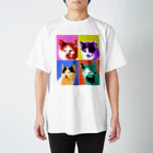 ともさんかくのお店のAndy’s cat スタンダードTシャツ