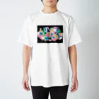 みずのともこ店 / Tomoko's printed goods storeのカクカクカラー（ヨコ） スタンダードTシャツ