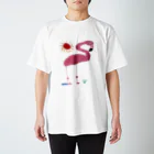 ６歳画伯の店の画伯の作品『フラミンゴ』 スタンダードTシャツ