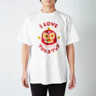 らぶぷろ圧ショップの「チキどんマスク」Tシャツ（RED） Regular Fit T-Shirt