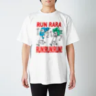 INASBY 髑髏毒郎のボーボーくんボサボサちゃんランララランランランTシャツ Regular Fit T-Shirt