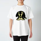 Kazuyuki Kitaのミニチュアダックス(ブラックイエロー) スタンダードTシャツ