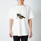 ピーキーちゅうすけのコーギーとシェルティのわちゃわちゃ。 スタンダードTシャツ