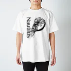 あおちゃん商会のオウム貝（Nautilusロゴ入りモノクロ） Regular Fit T-Shirt