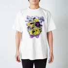 botanical_art_salonの花束を君に　ボタニカルアート　花柄　Tシャツ Regular Fit T-Shirt