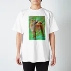 柴犬non-foxの草原の豆柴 Regular Fit T-Shirt
