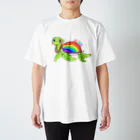 2525aloha_xoxo_hawaiiのaloha❣️Rainbow 🌈 Honu 🐢 hawaii 🌺 Regular Fit T-Shirt