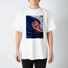 KIRIN SHOPの波乗り士郎・ピンク Regular Fit T-Shirt