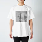 村の鍛冶屋style　写真の職人のシルクのおばけポーズ スタンダードTシャツ