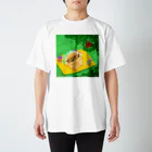 ぽきゅるやさんのタコスわん🌮🐶🐙日向ぼっこ Regular Fit T-Shirt