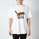 ぴょろりんちょ🐤のキテレツねこスコティッシュ似なかった スタンダードTシャツ