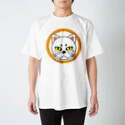 nico-nico martのねこっぱち Regular Fit T-Shirt