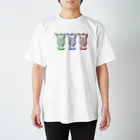 アオフジマキのドット風クリームソーダ Regular Fit T-Shirt