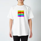rukamikiの虹色スマイル スタンダードTシャツ