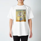 nidan-illustrationの"猫見に乾酪好の鼠" #1 Regular Fit T-Shirt