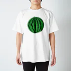 mekadangoのスイカ(緑) スタンダードTシャツ