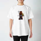 オリジナルデザインTシャツ　SMOKIN'のクマを背負ったボヘミアンA スタンダードTシャツ