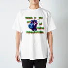 オリジナルデザインTシャツ　SMOKIN'のくるりんモクモックマC紫 スタンダードTシャツ