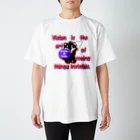 オリジナルデザインTシャツ　SMOKIN'のくるりんモクモックマC黒 Regular Fit T-Shirt