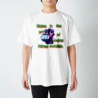 オリジナルデザインTシャツ　SMOKIN'のくるりんモクモックマD紫 Regular Fit T-Shirt