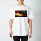 dancehirotterの逗子の夕日 スタンダードTシャツ