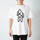 さなだ工房の甲骨文字　魚 スタンダードTシャツ