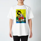 だるまキャットのアマビエタロット・力くん Regular Fit T-Shirt