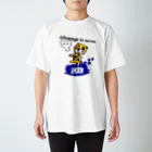 オリジナルデザインTシャツ　SMOKIN'のモクモックマゾンビ 黄 スタンダードTシャツ