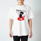 オリジナルデザインTシャツ　SMOKIN'のモクモックマゾンビ　黒 スタンダードTシャツ