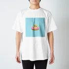 こざかなのうきわドーナツ（水色） Regular Fit T-Shirt