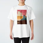 湘南デザイン室：ネギシシゲノリの湘南ランドスケープ09：夕暮のサザンビーチ Regular Fit T-Shirt