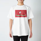 ららそれれどのスイカと白文鳥 Regular Fit T-Shirt