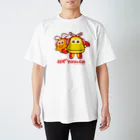 「ゆぅちゃんゴーちゃん」のグッズSHOPのゆぅ＆ゴーよこ並び（ロゴ赤） Regular Fit T-Shirt