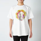 Hi*roomの水彩画で優しいいきものシリーズ！アジアゾウ Regular Fit T-Shirt