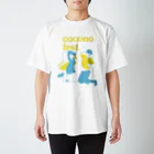 cocono fest. 公式SUZURIショップのmasuda mikuコラボTシャツ（イエロー×ブルー） スタンダードTシャツ