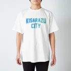 JIMOTOE Wear Local Japanの木更津市 KISARAZU CITY ロゴブルー Regular Fit T-Shirt