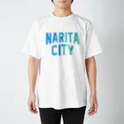 JIMOTOE Wear Local Japanの成田市 NARITA CITY ロゴブルー Regular Fit T-Shirt