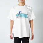 yunimalのシロナガスクジラ スタンダードTシャツ