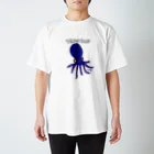 Nobby's SUZURI shopのタコさんソロダンス（青） Regular Fit T-Shirt