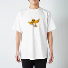 perch  entertainmentのIcchi!! (金運？の黄色い鳥) Regular Fit T-Shirt