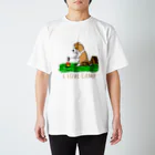 Kazunari0420のI Love Camp （ボーダーコリー　レッド） Regular Fit T-Shirt