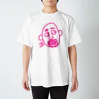 TUITATI / ツイタチのスズリのオジさんといっしょ -pink- スタンダードTシャツ