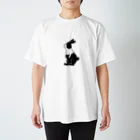 ぷんすこショップのボーダーうさぎのボブ Regular Fit T-Shirt