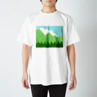 ✨🌈✨ユラクラカン🇯🇵 ✨🌈✨の🌤青空と青い山脈　🌤 スタンダードTシャツ