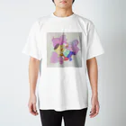 Amik/oのプリン王子とスヤスヤこぞう Regular Fit T-Shirt