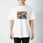 colorful rhythmのautumn（white） Regular Fit T-Shirt